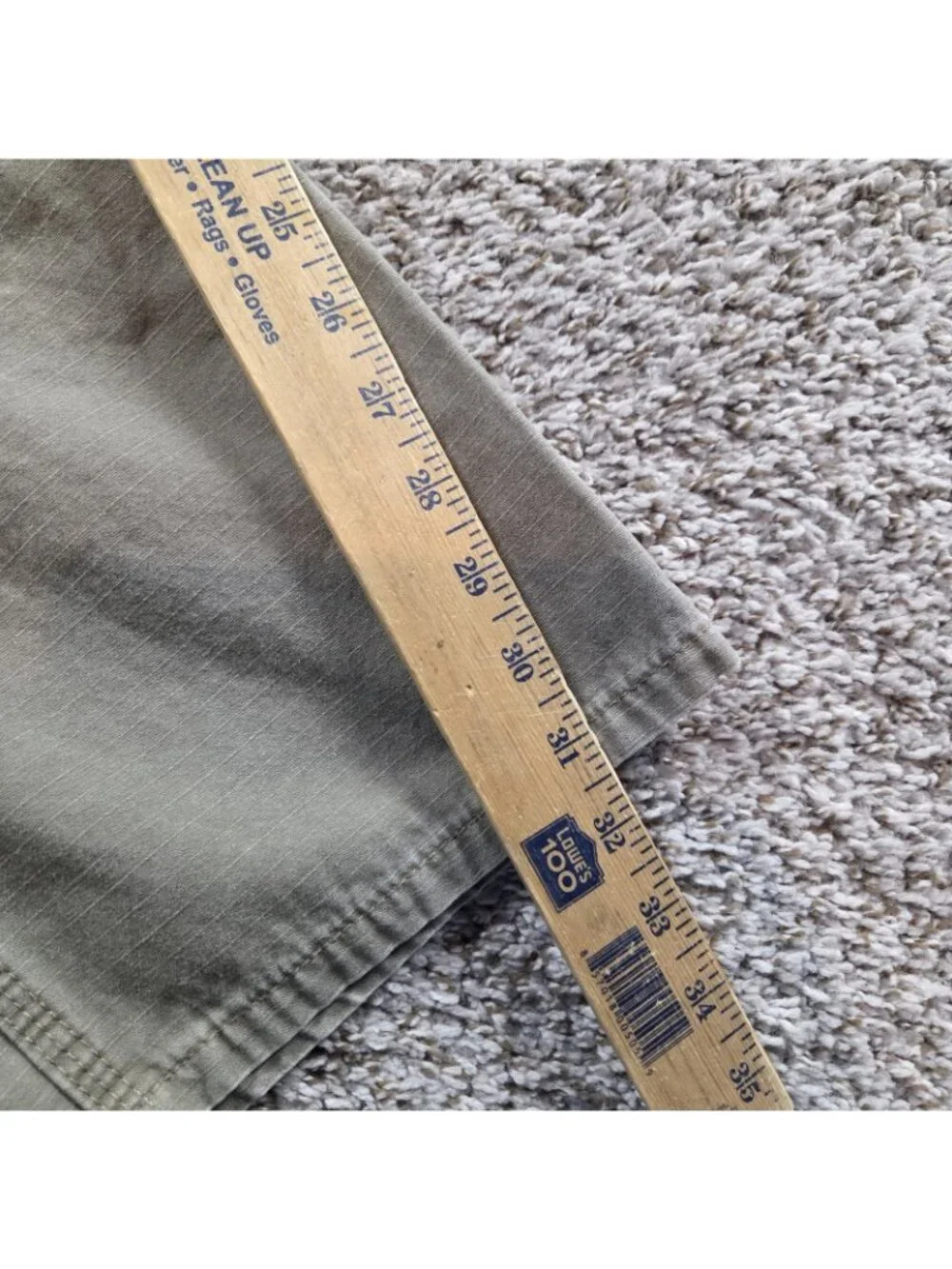 Wrangler Riggs Workwear Pants Mens 40x32 Beige Ripstop Carpenter Double Knee